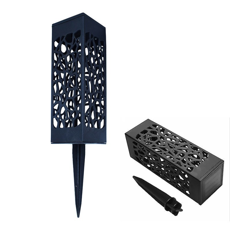 Raya Lampu Solar Outdoor Waterproof Light Square Hollow Lawn Light LED Light Control Induction Garden Light【LY Lighting】