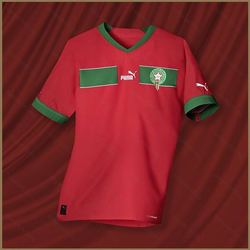 BH3 2022 World Cup Morocco national Home Football Jersey Tshirt Sports Tops Soccer Jersey Tee Unisex Plus size HB3