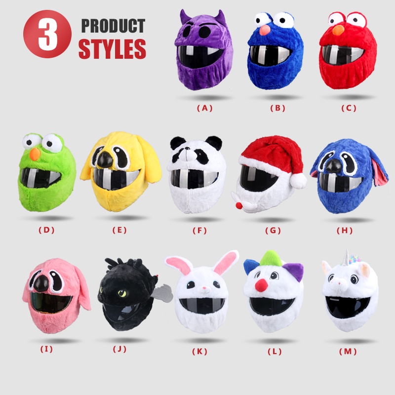 Multi Reliable OuPersonalized Full Helmets Motorcycle Helmet Panda Animal Cover Motorbike Funny Heeds Crazy Case crash - Image 5
