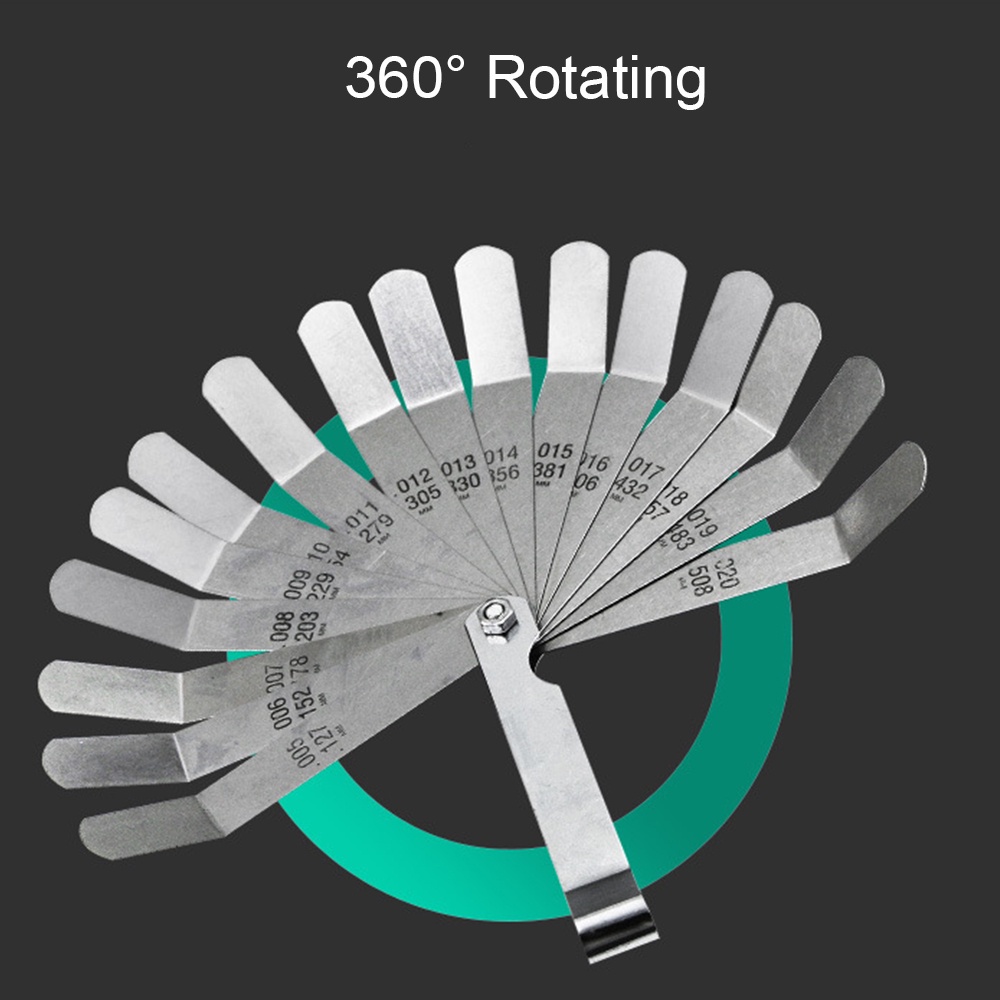 Heavy Professional Motorcycle Engine Valve Screw Adjusting Spanner Tool clearance adjustment tools +16piece Feeler ga... - Image 4