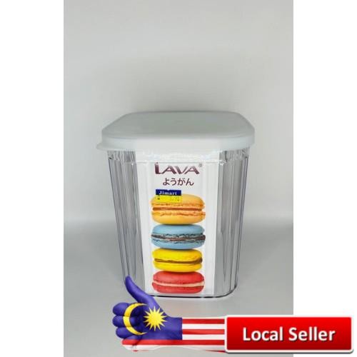 KM LAVA Canister Plastic Airtight Food Container 2.2 Litre / Bekas Makanan Kedap Udara Plastik (CST8833)