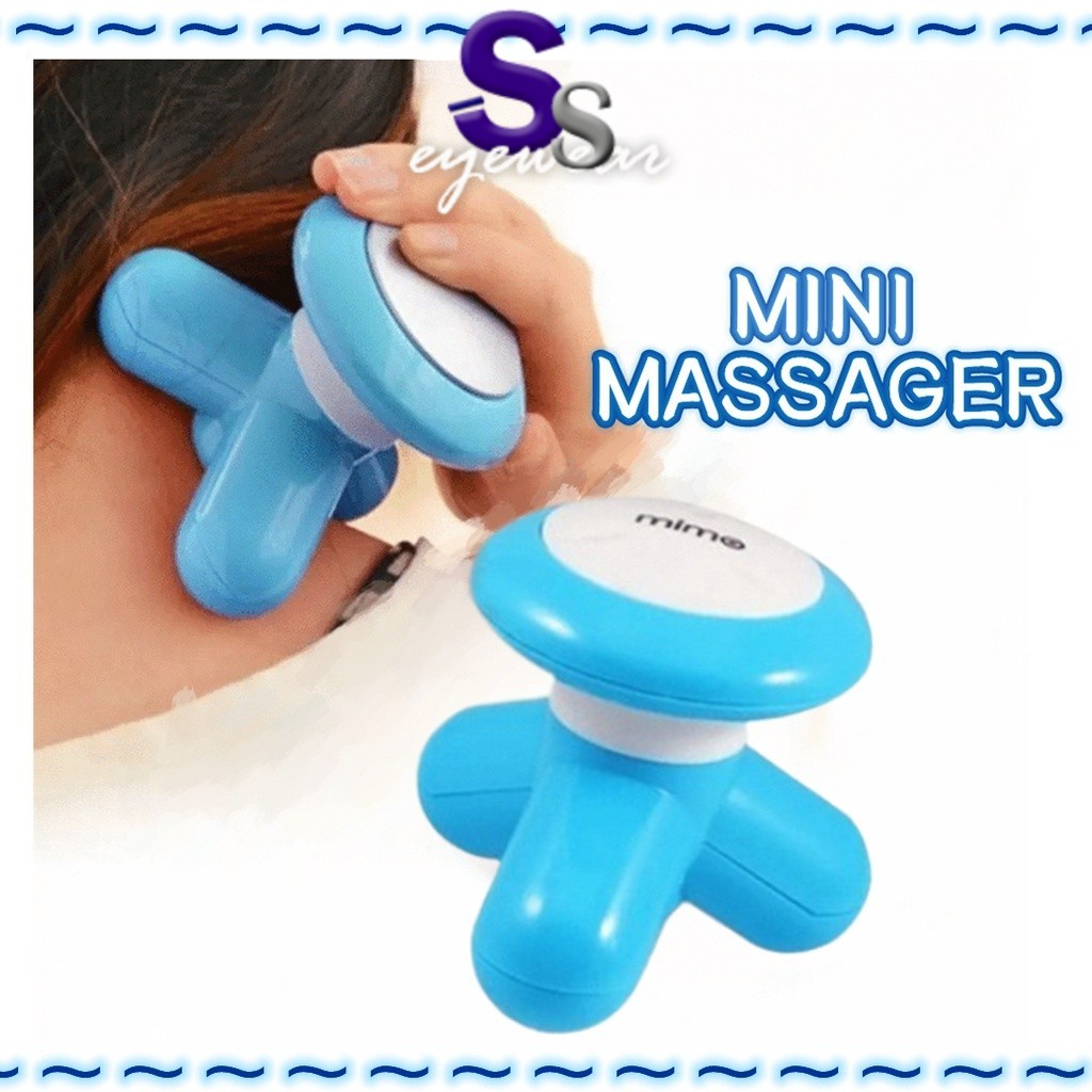 Triangle Mini Massager Electric Neck Head Massage Machine Hand Body Relaxation Wave Vibrating Portable USB Battery