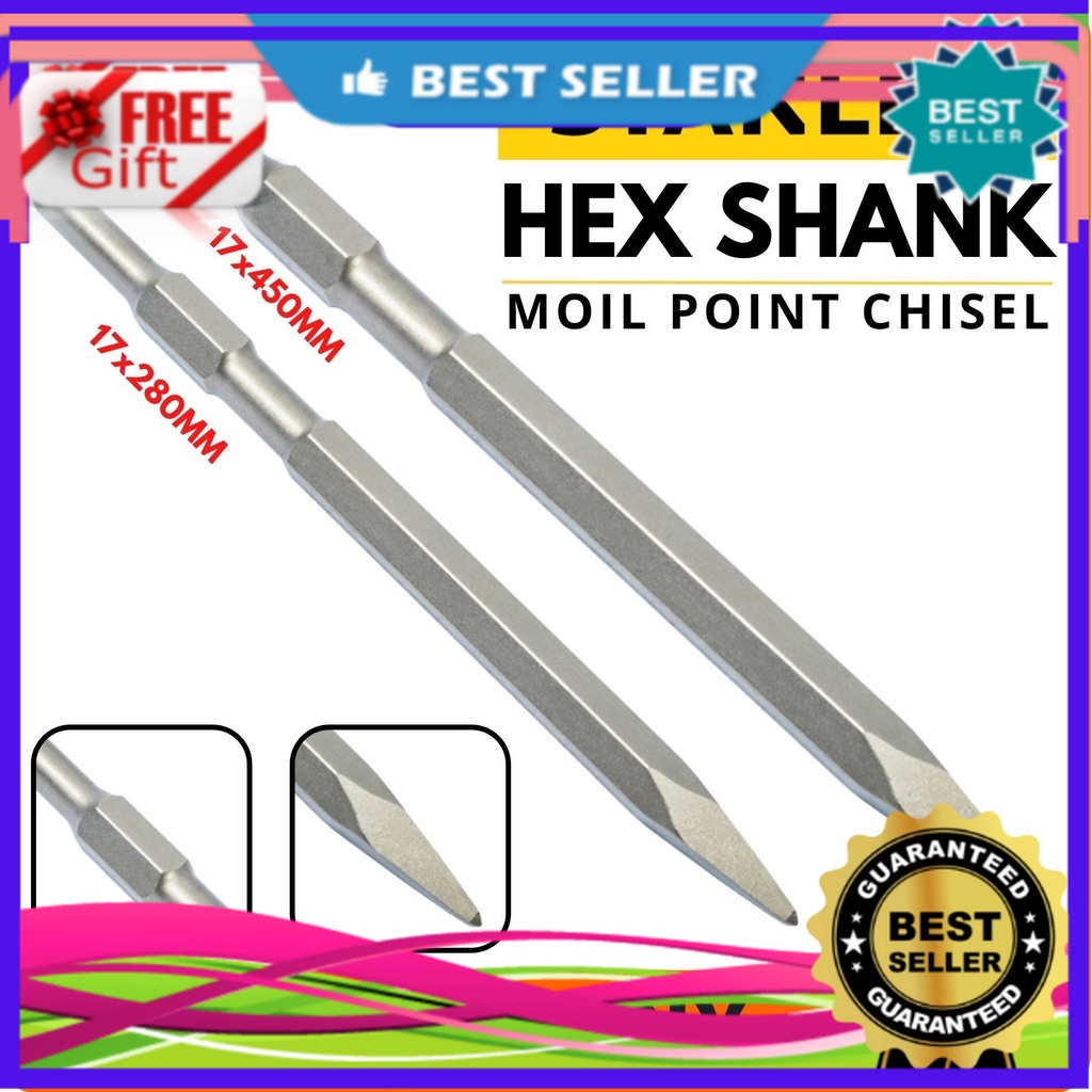 Hex Shank 0810 Chisel Bit Stone Carving Tools