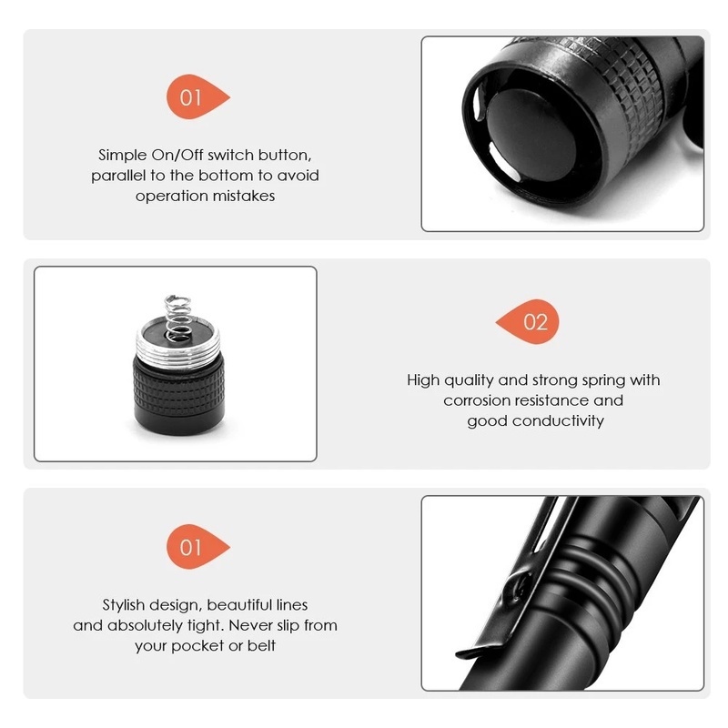 Have Purpose Portable Waterproof Mini LED Pen Flashlight/ Car Maintenance Lighting Working Flashlight Durable - Image 4
