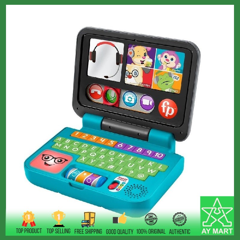 Fisher Price Laugh & Learn Let's Connect Laptop Electronic Leaning Education Alphabet ABC Number Musical Song