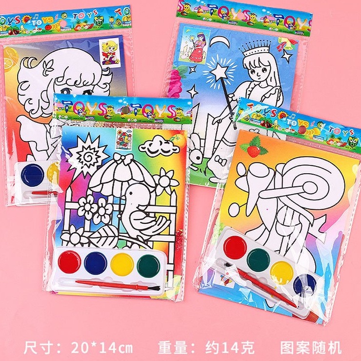 [New] Children's DIY children's color background watercolor graffiti early education kindergarten activity toys