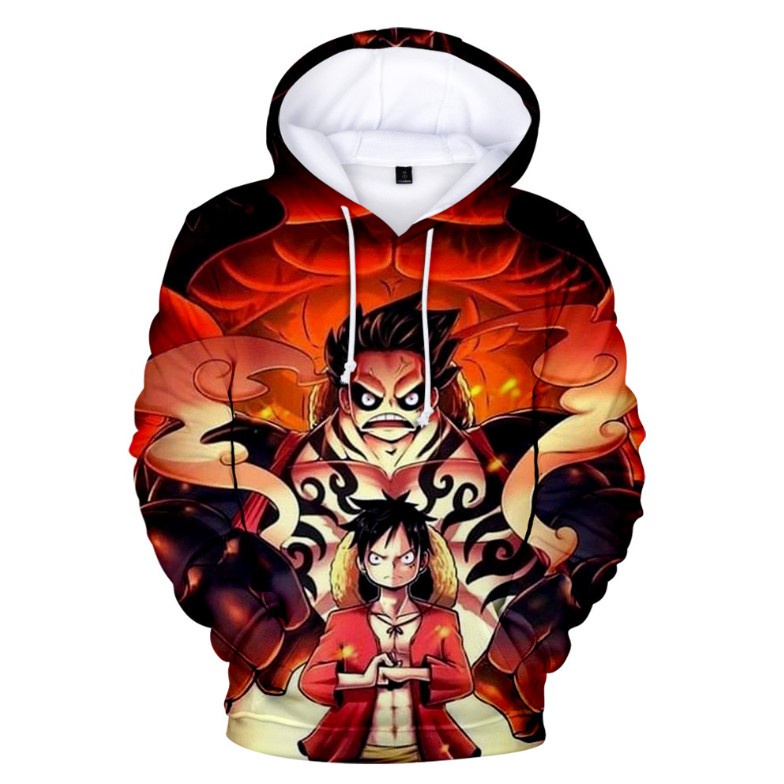 Quality Have 【Hot】 One Piece 3D Printing Men's Casual Hooded Hoodie Sweater Jacket Luffy Coat Japanese Anime Cosp... - Image 3
