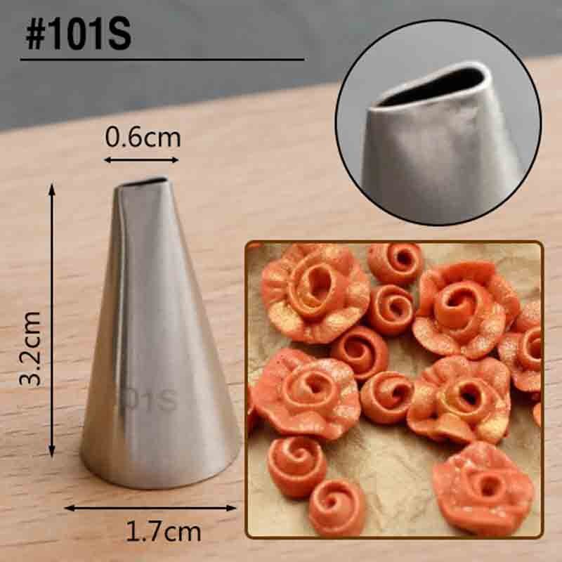 Must Have 101S/101/102/103/104 Pastry Icing Piping Cake Nozzles Rose Flower Petal Stainless Steel Decorating Tip Mult... - Image 3