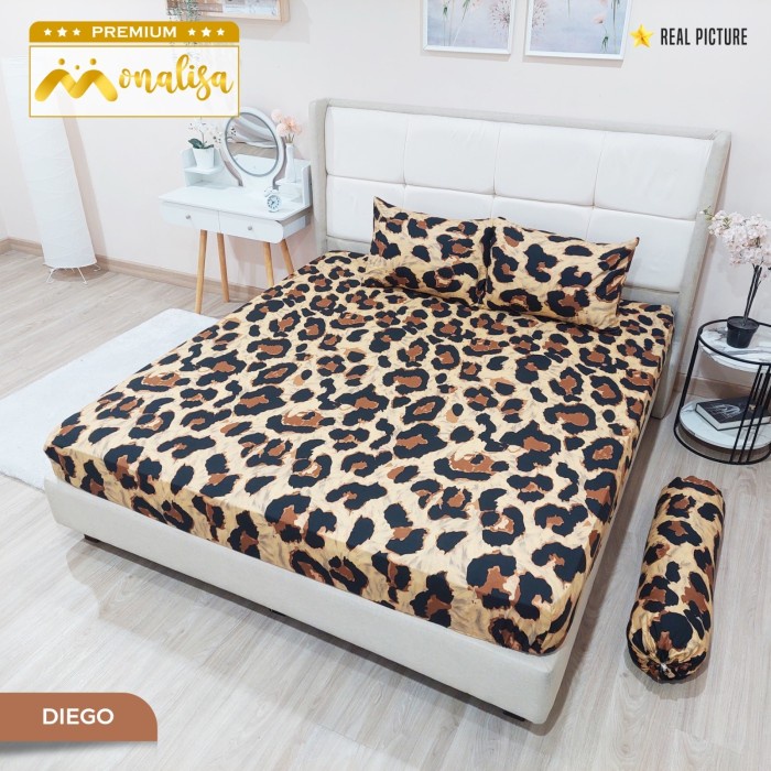 Monalisa Premium Diego / Leopard / Tiger Bed Sheet 160x200