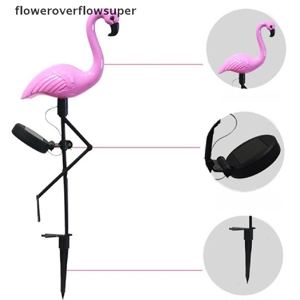 Versatile Premium FSMY 3Lamps/Drag New Led Solar Power Flamingo Lawn Garden Stake Landscape Outdoor Quality - Image 4