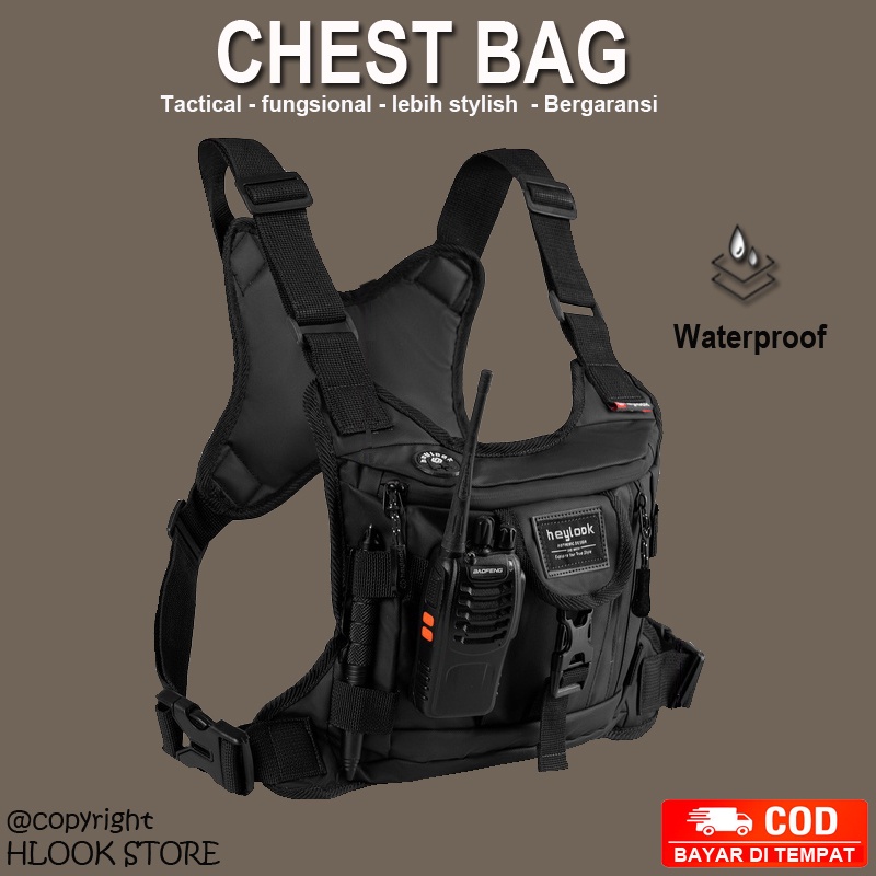 Reliable Essential tas dada outdoor pria tactical adventure pelindung waterproof berkualitas terbaru security tni pol... - Image 4