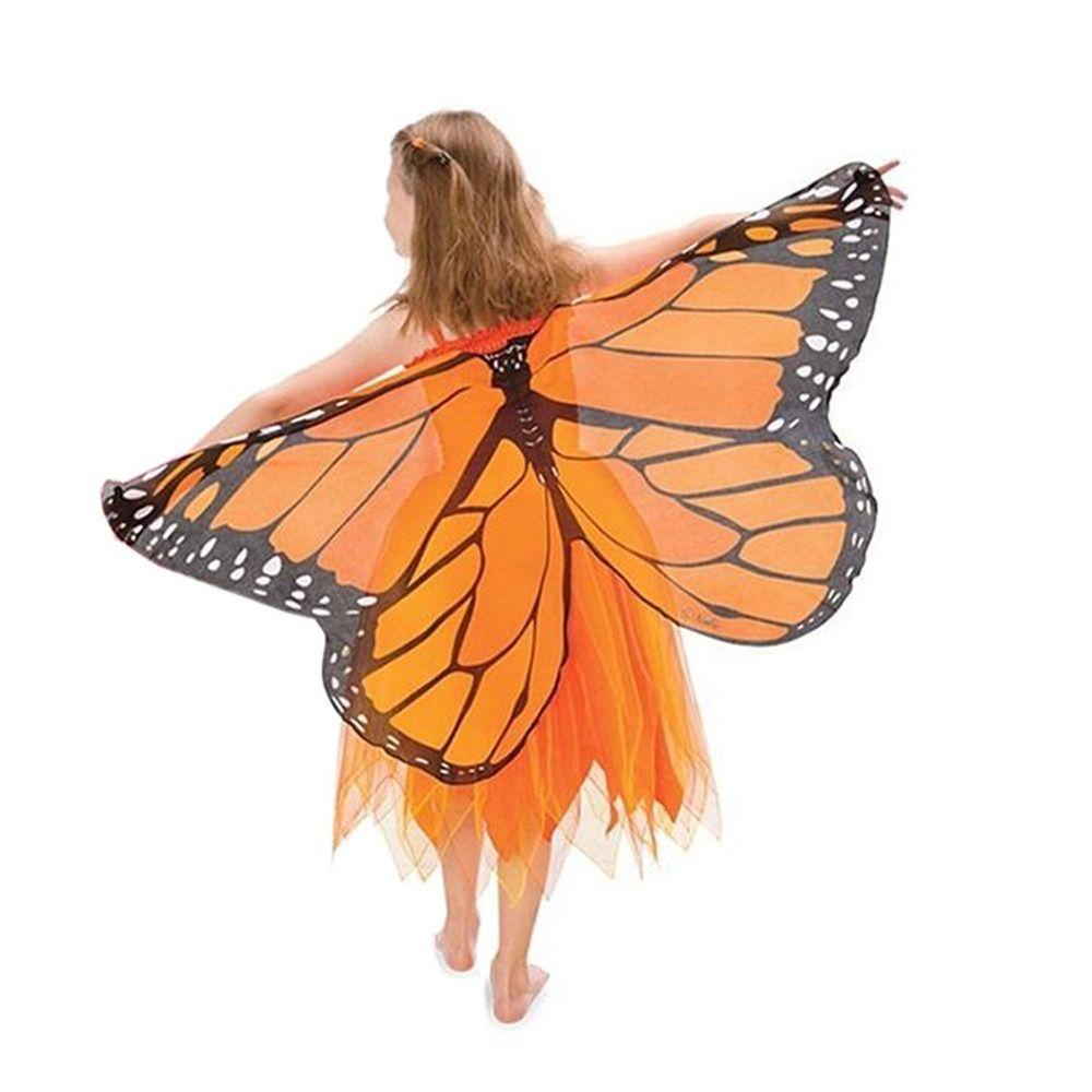 Purpose Multi ROWAN Elf Angel Wings Cloak Performance Butterfly Cape Fashion Chiffon Cosplay Fairy Costume Kids Durab... - Image 3