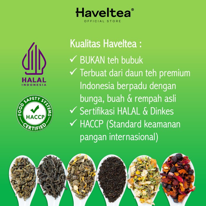Versatile Must UBUD GARDEN | Mini Tin Haveltea Teh Rempah Hijau Serai Mint Loose Leaf 15g Multi Durable - Image 4