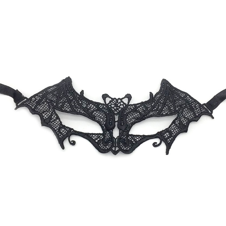 Quality Premium Hot-Selling Gilding Bat Lace Mask Halloween Masquerade Half-Face Party Durable Must - Image 5