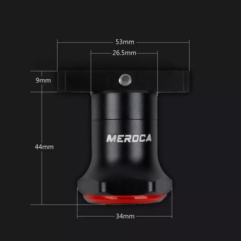 Quality Essential MEROCA Bicycle Rear Light Tail Lights Cycling LED Road MTB Bike Saddle Seatpost IPX6 USB Charging L... - Image 5