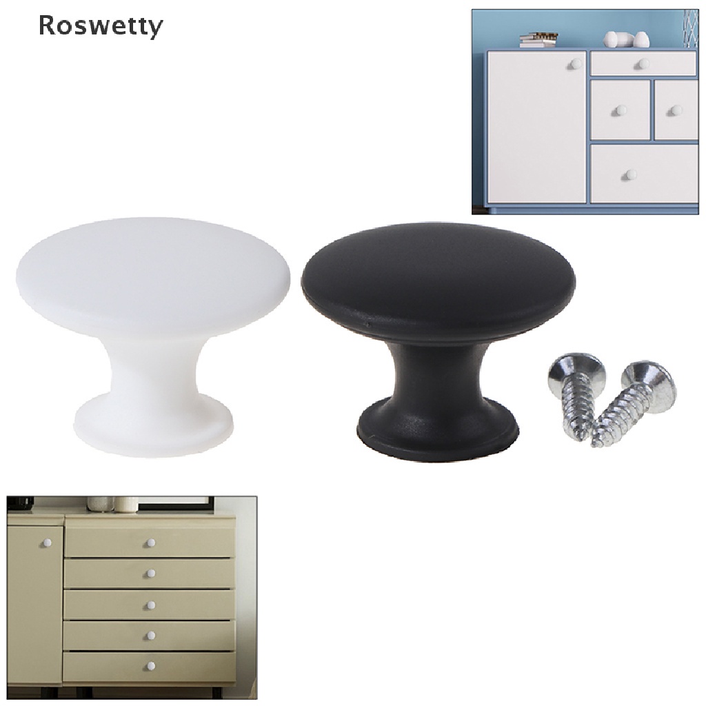Reliable Multi Roswetty Single Handle Pull Knob Cabinet Drawer Screw Plastic Basic Round PH Have - Image 2