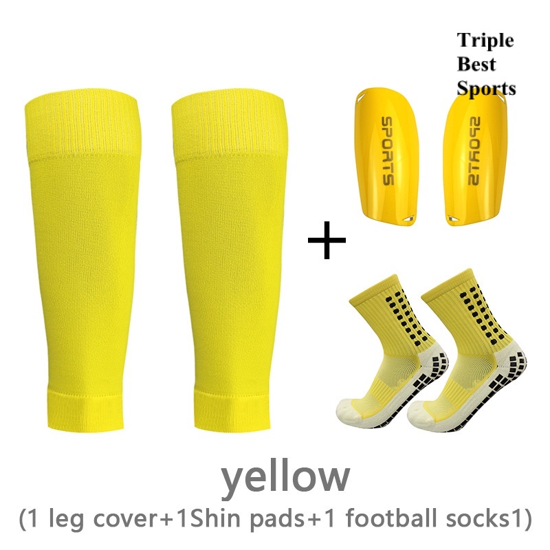 Must Quality 1 Set Mens Adults Kids Childrens Teenagers Elastic Leg Covers Soccer Football Shin Guards PadS Gear Exer... - Image 3