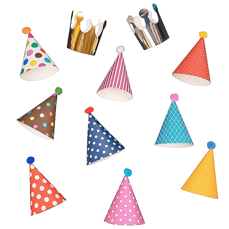 Essential Versatile 10Pcs Birthday Party Hats Crown Collection Set Kids or Adults Costume Accessories Assorted Colors... - Image 4