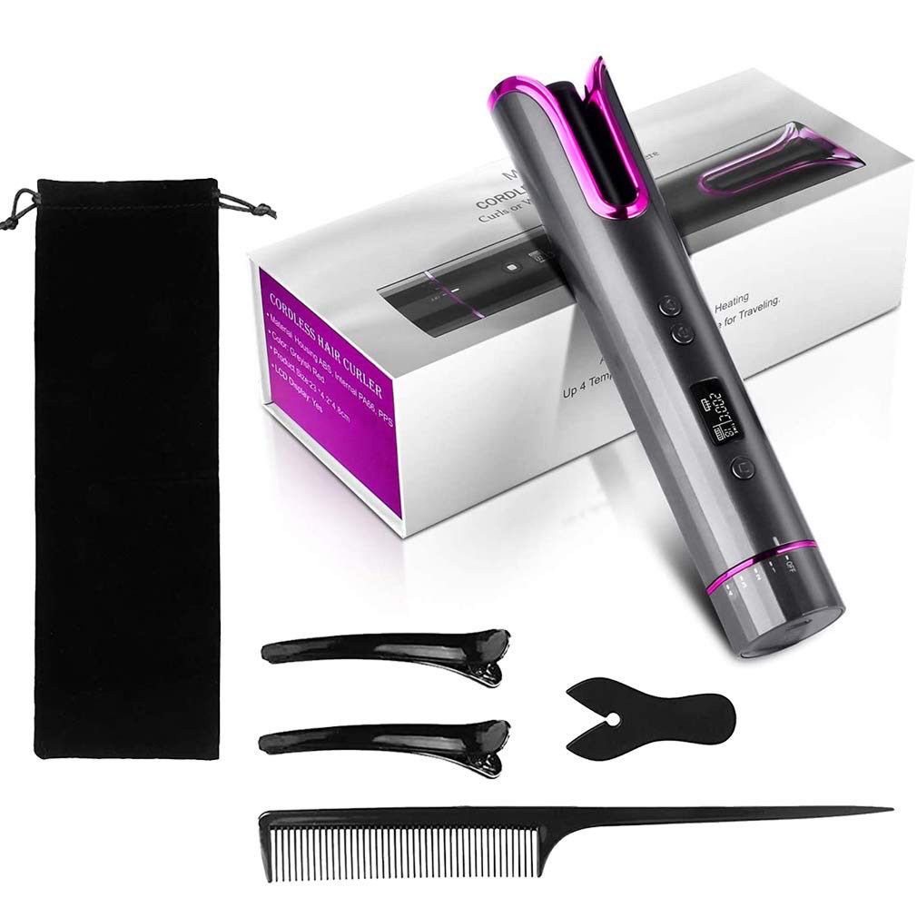 Automatic Wet and Dry Hair Curler Electric Cordless Curling Iron USB Non-Hurt Hair Portable Hairdresser Styling Tool