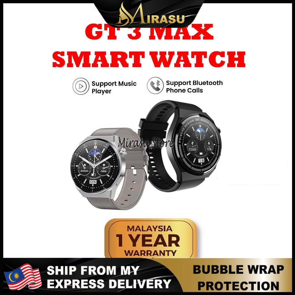 2024 New GT3 Max Smart Watch 1.5 inch Full Screen Waterproof Bluetooth Call Fitness Tracker