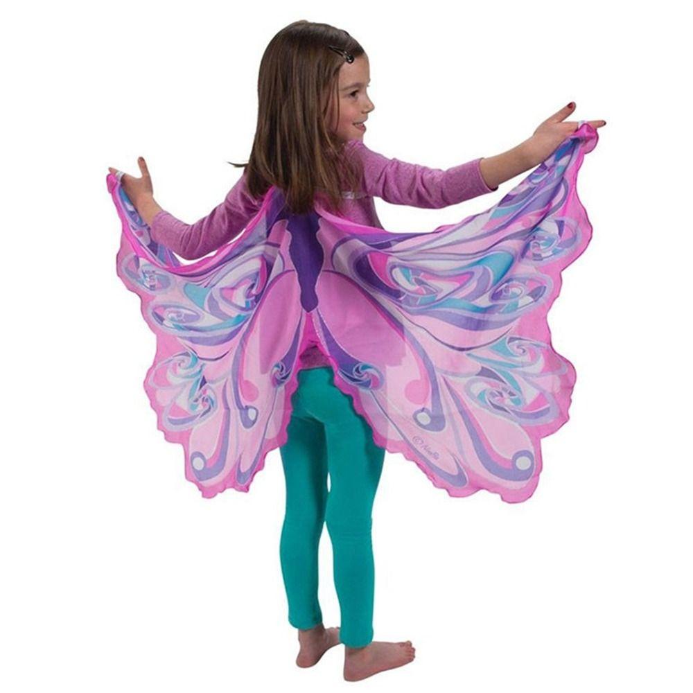 Purpose Multi ROWAN Elf Angel Wings Cloak Performance Butterfly Cape Fashion Chiffon Cosplay Fairy Costume Kids Durab... - Image 5