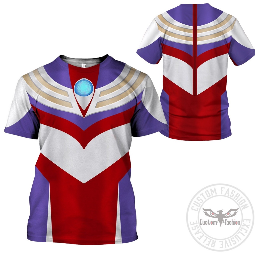 Multi Have 【CustomFashion】Ultraman Tiga Hoodie Long Sleeve Shirt T-shirt Zipper Hoodies Man Women Kid Suit 3D Pri... - Image 4