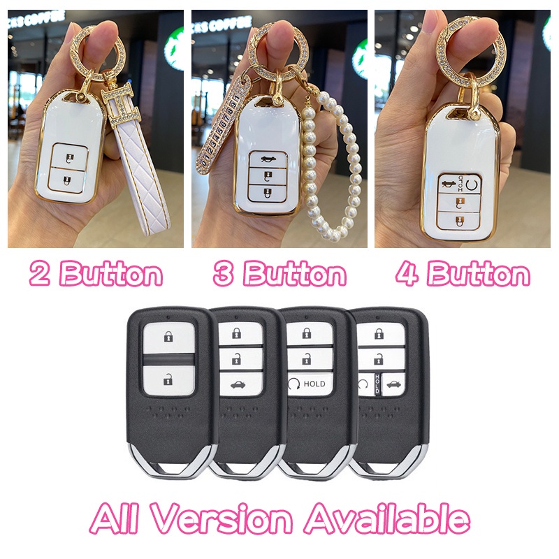 Essential Versatile Honda Civic City Hatchback Accord CRV Jazz BRV HRV Key Cover Cute 2014-2022 Car Accessories keych...