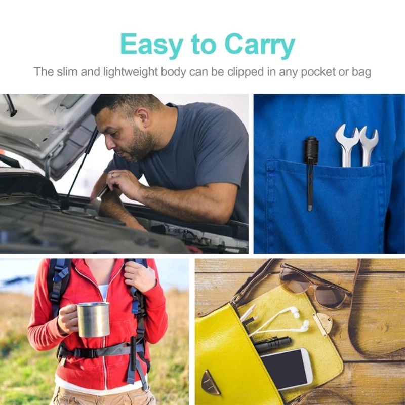 Have Purpose Portable Waterproof Mini LED Pen Flashlight/ Car Maintenance Lighting Working Flashlight Durable - Image 2