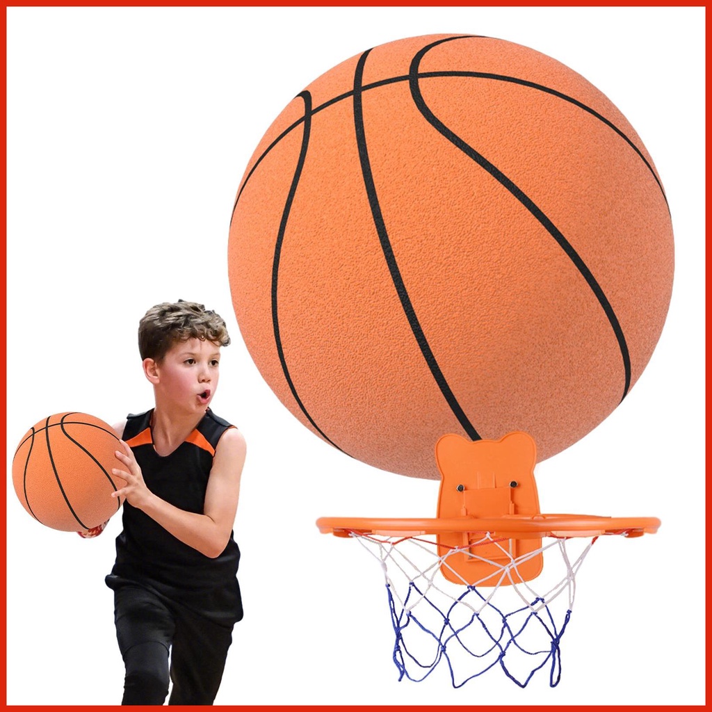 Quiet Basketball Indoor High-Resilience Indoor Basketball No Sound Basketball Mute Basketball Soft Basketball shinmy