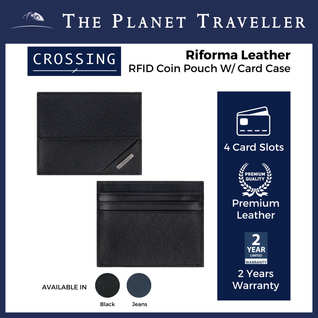 Crossing Riforma Leather Coin Pouch With Card Case RFID