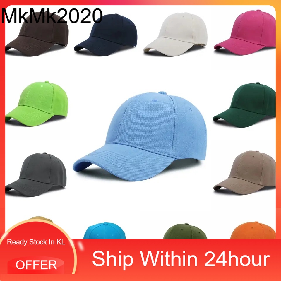 Cap Baseball Cap Plain Colour Cap Baseball Plain Cap