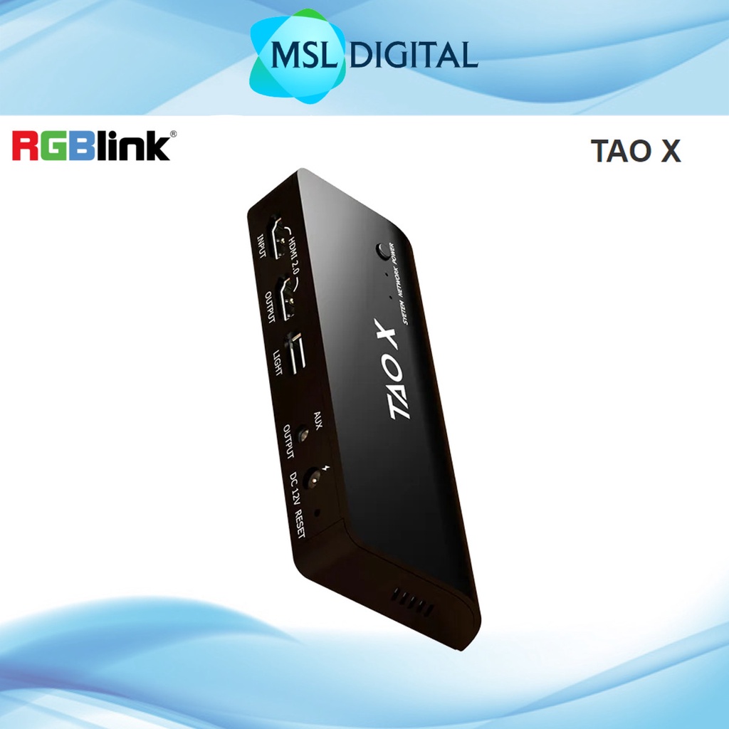 RGBlink TAO X Immersion TV LED Backlight (27" - 32") - WiFi TV LED Strip Lights with HDMI Sync Box, Game TV Lighting