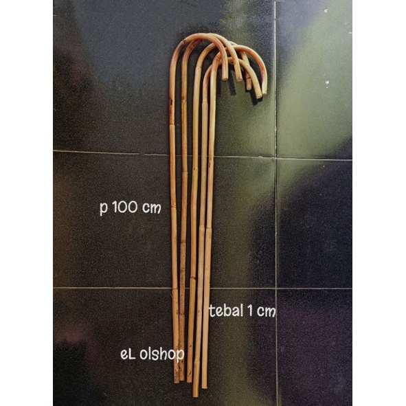 1 meter Curved Rattan Dancer Stick