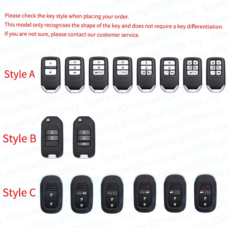 Multi Essential Honda Translucent TPU Car Key Cover shell Protective case 2022 2023 FIT CITY HRV BRV JAZZ Brio CRV AC... - Image 4