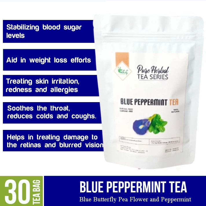 Outdoor Accessory ELIF TEA Blue Peppermint Teh Bunga Telang & Pure Herbal Series 30 Bag z1 Chic Fashion - Image 4