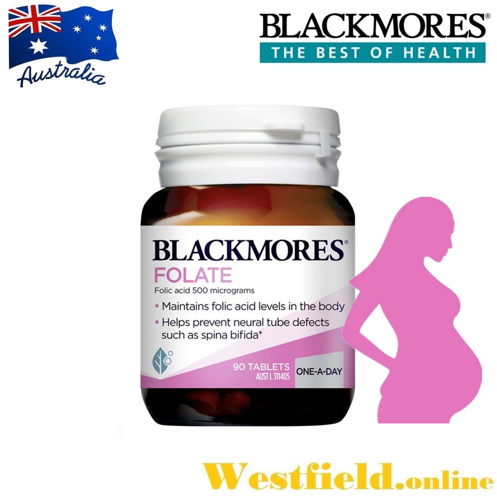 [Australia Import EXP 04/2027] Blackmores Folate Folic Acid 500mcg ( 90 Tablets )( Conceive & Pregnancy Supplement )