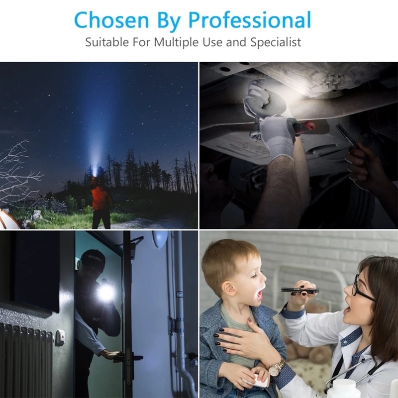 Portable Waterproof Mini LED Pen Flashlight/ Car Maintenance Lighting Working Flashlight