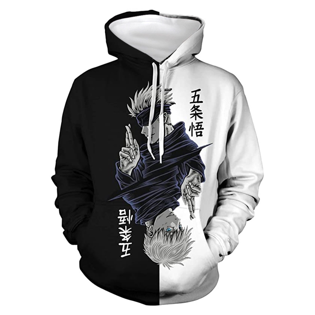 Multi Premium Cute Jujutsu Kaisen Anime Hoodie Long Sleeve Unisex Cosplay Yuuji Satoru Top Casaul 3D Sweater Fashion ... - Image 3