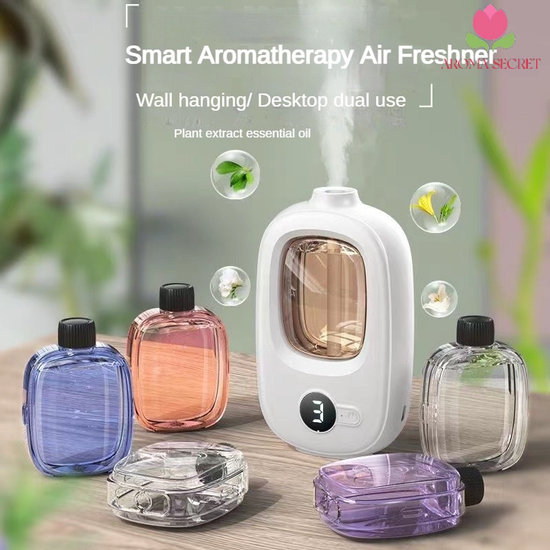 Automatic air fragrance home Air Freshener Toilet Aromatherapy Aroma Diffuser Home Fragrance Essential oil Dispenser toilet door sticker Rechargeable humidifiers Diffuser 香薰机