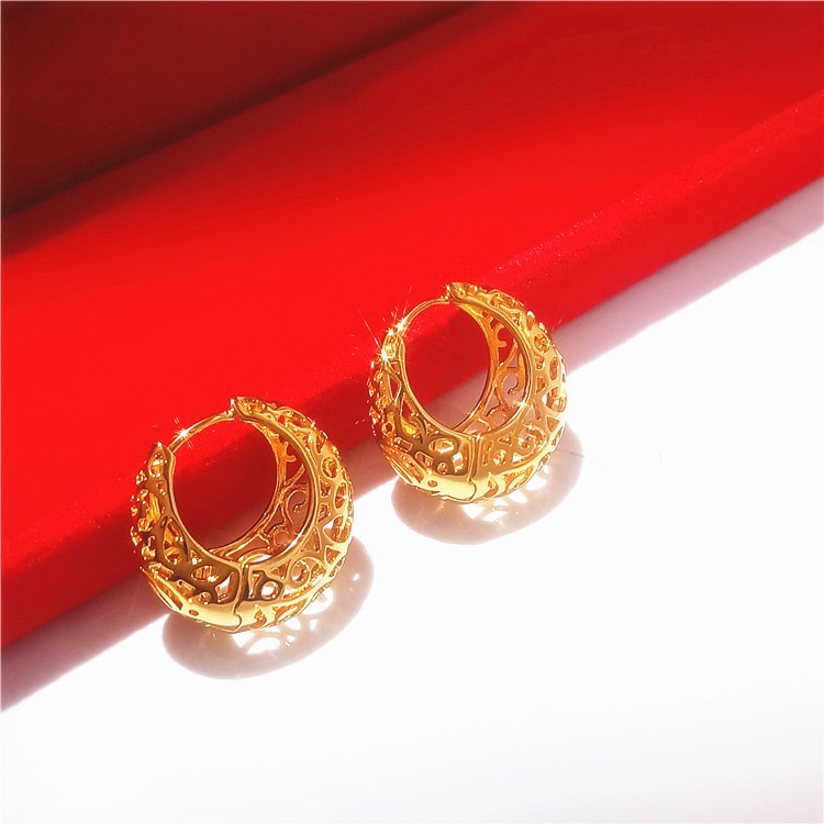 Women style 916 Round /Earrings Subang Emas 916