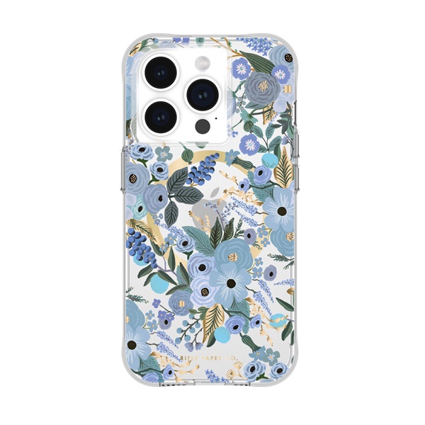 CM iPhone 15 Series Phone Case Rifle Paper Co. - Garden Party Blue (MagSafe)