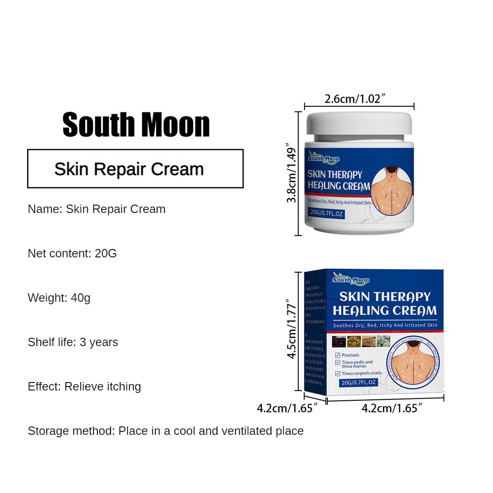 Durable Reliable South Moon Skin Therapy Healing Cream Relieve Itching Redness Dryness Repair Moss Moisturizing Ointm... - Image 3