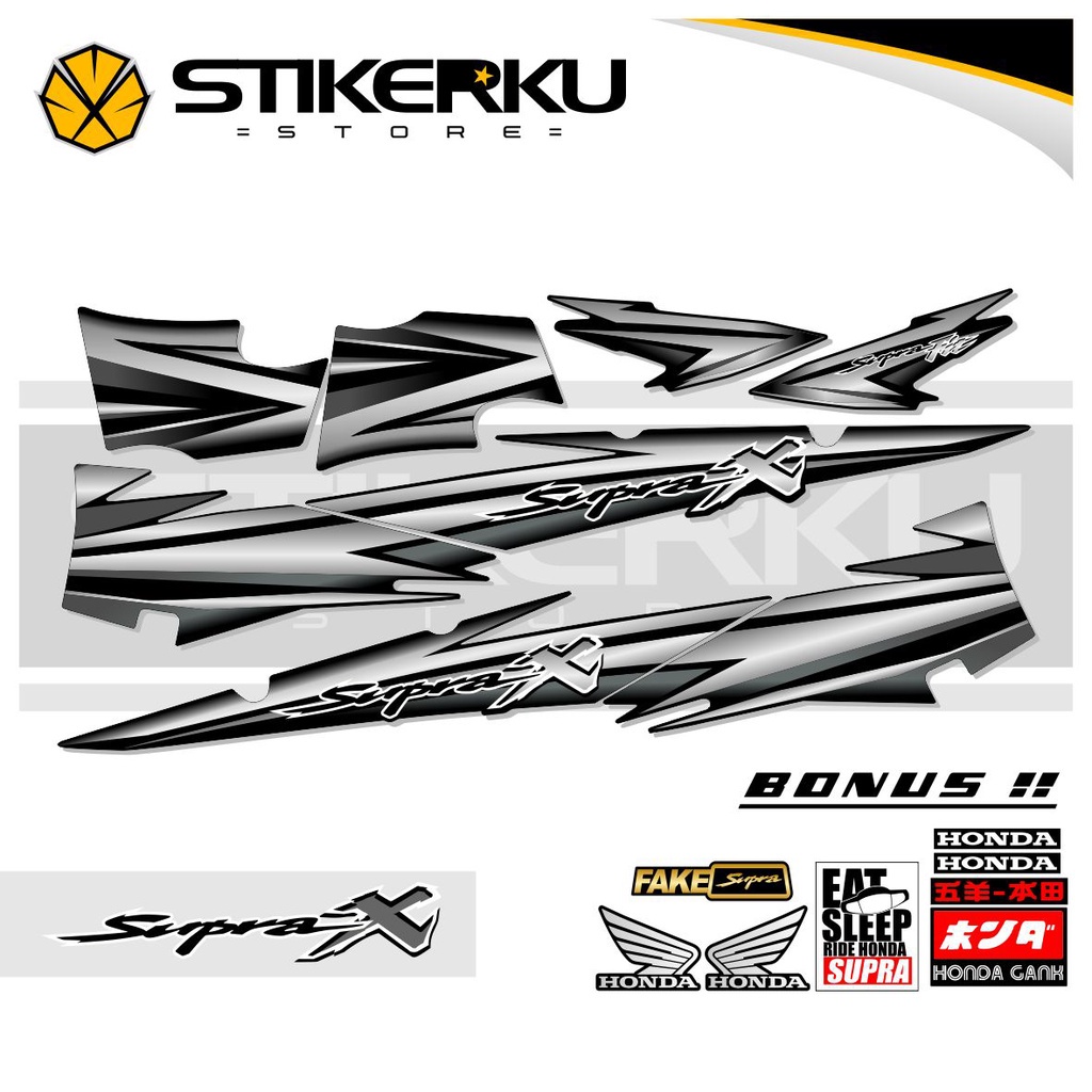 Striping SUPRA X LAMA/STICKER SUPRA-X LAMA/STICKER SUPRA X LAMA/STICKER SUPRA X LAMA/STIPING SUPRA X LAMA/THAILAND/VIEATNAM/SUPRA X LAMA/STOC DECAL/LIST/Pole/ Simple