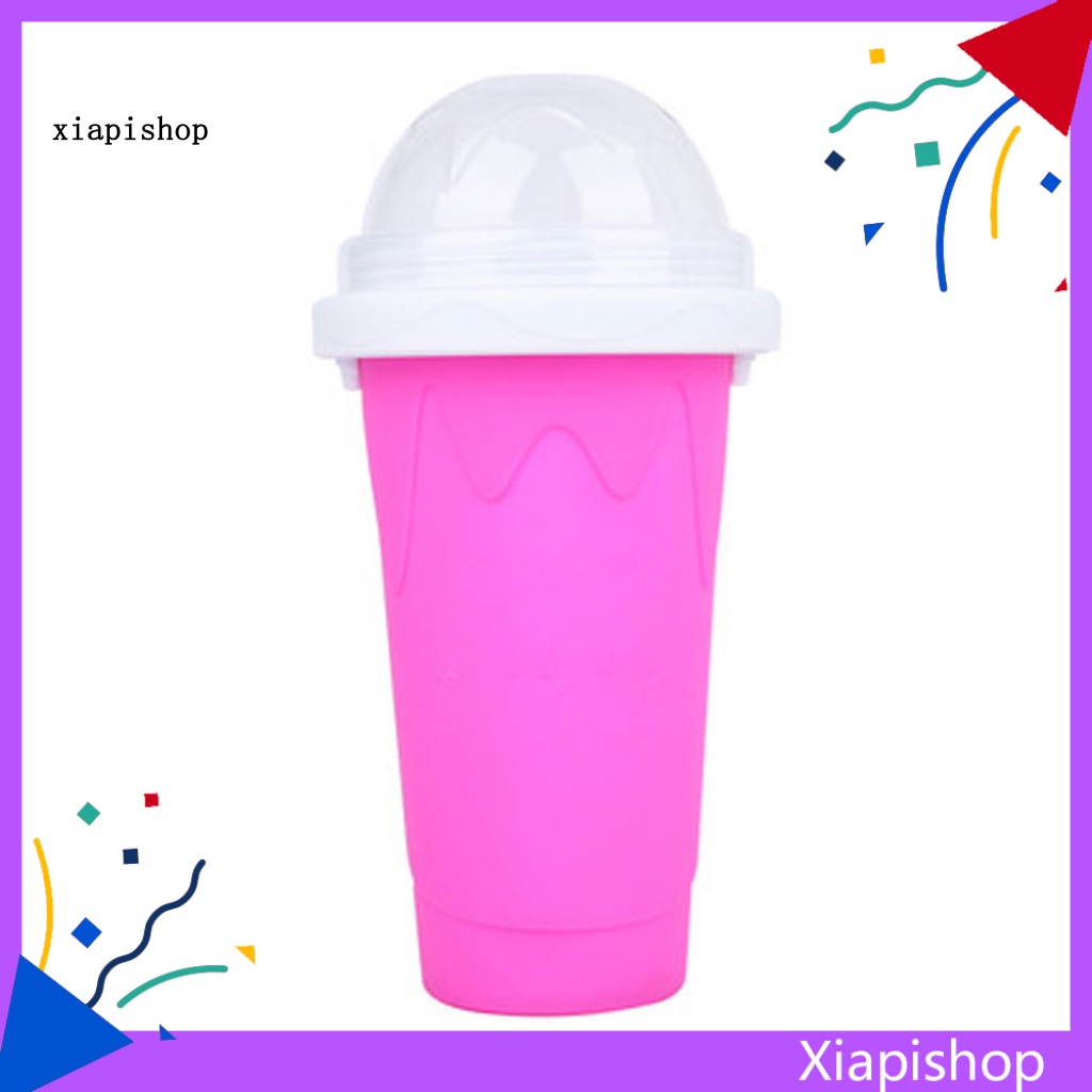 XPS Smoothies Cup Eco-friendly Double Layer Silicone Slushy Ice Cream Maker for Home