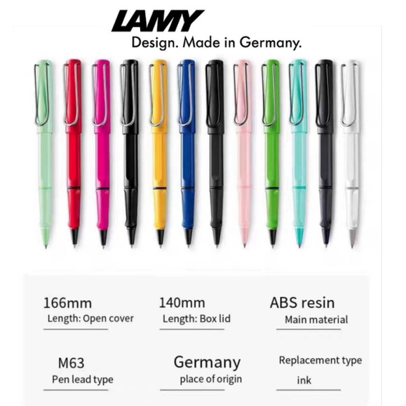 Fashion Casual 【30 Colors Buy 1Free 1Keel box+1 LAMY Bag】Lamy Safari Rollerball Pen Special Edition 2019 Pastel 2... - Image 2