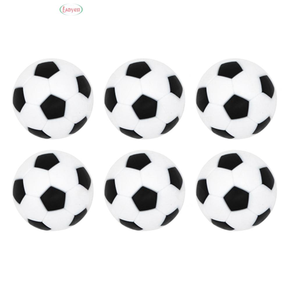 6Pcs Mini Resin Foosball Accessories Table Soccer Football 36mm Kicker Balls