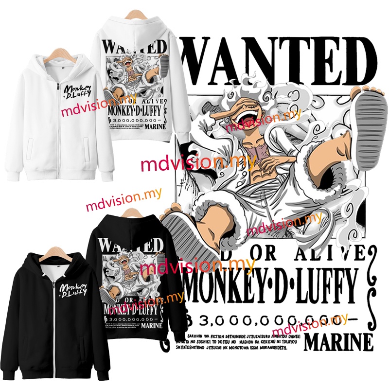 Purpose Have New Anime One Piece Luffy Gear 5 Nika Zipper Hoodie Japanese Men's Fashion Women's Loose 3D Printing Swe... - Image 5