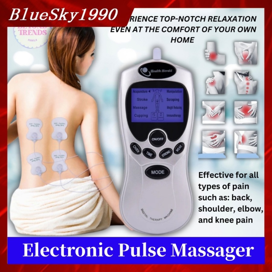 【READY STOCK】New Electronic Body Massage & Relaxation Machine Slimming Massager Relief Muscle Pain Electronic Pulse Stimulator