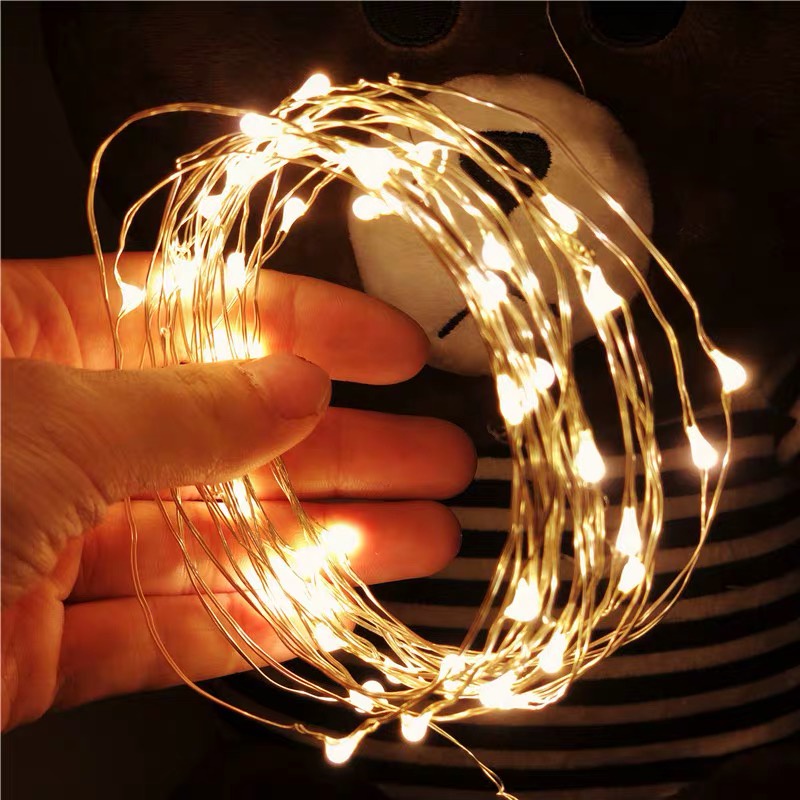 Led Copper Wire String Light Gift Box Flower Lantern Girl Light USB Star Holiday Lantern