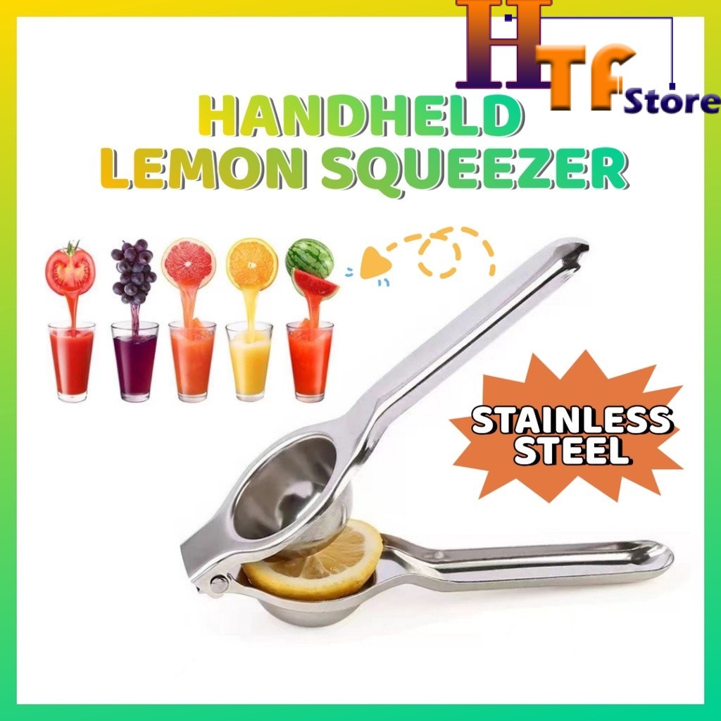 Stainless Steel Lemon Squeezer Orange Extractor Tool Handheld Fruit Squeezer Hand Press Juicer Maker Manual Juice Citrus